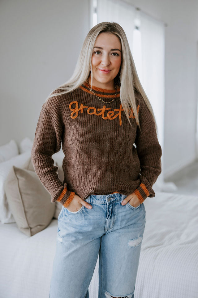 Grateful Stitched Sweater