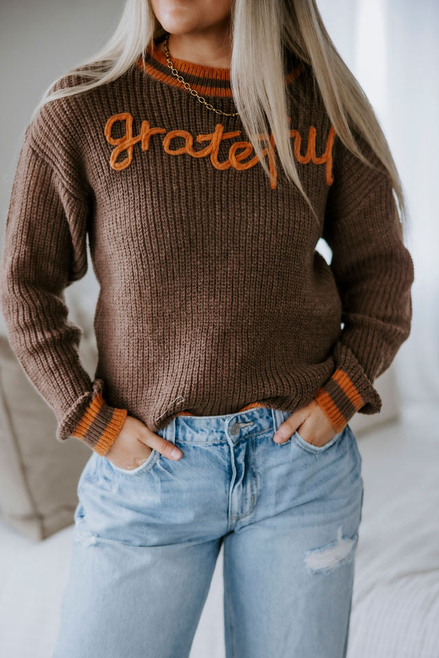 Grateful Stitched Sweater