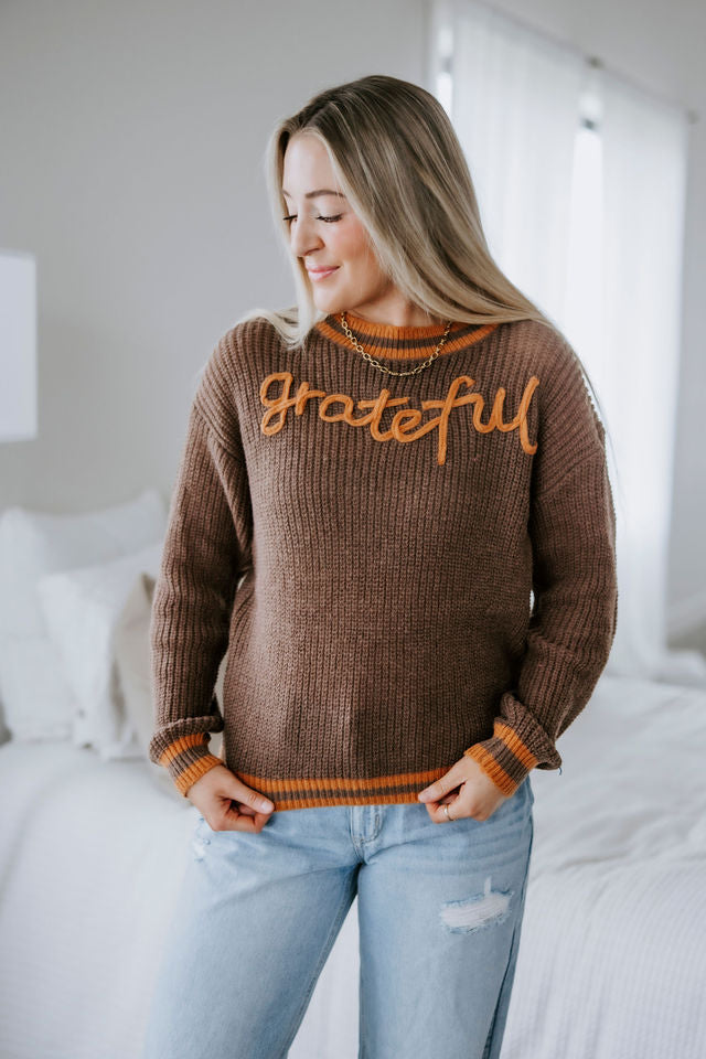 Grateful Stitched Sweater