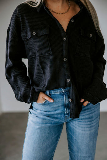 Easy Mode Mineral Wash Shacket