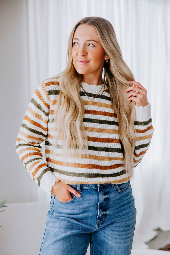 image of Paxtin Striped Sweater