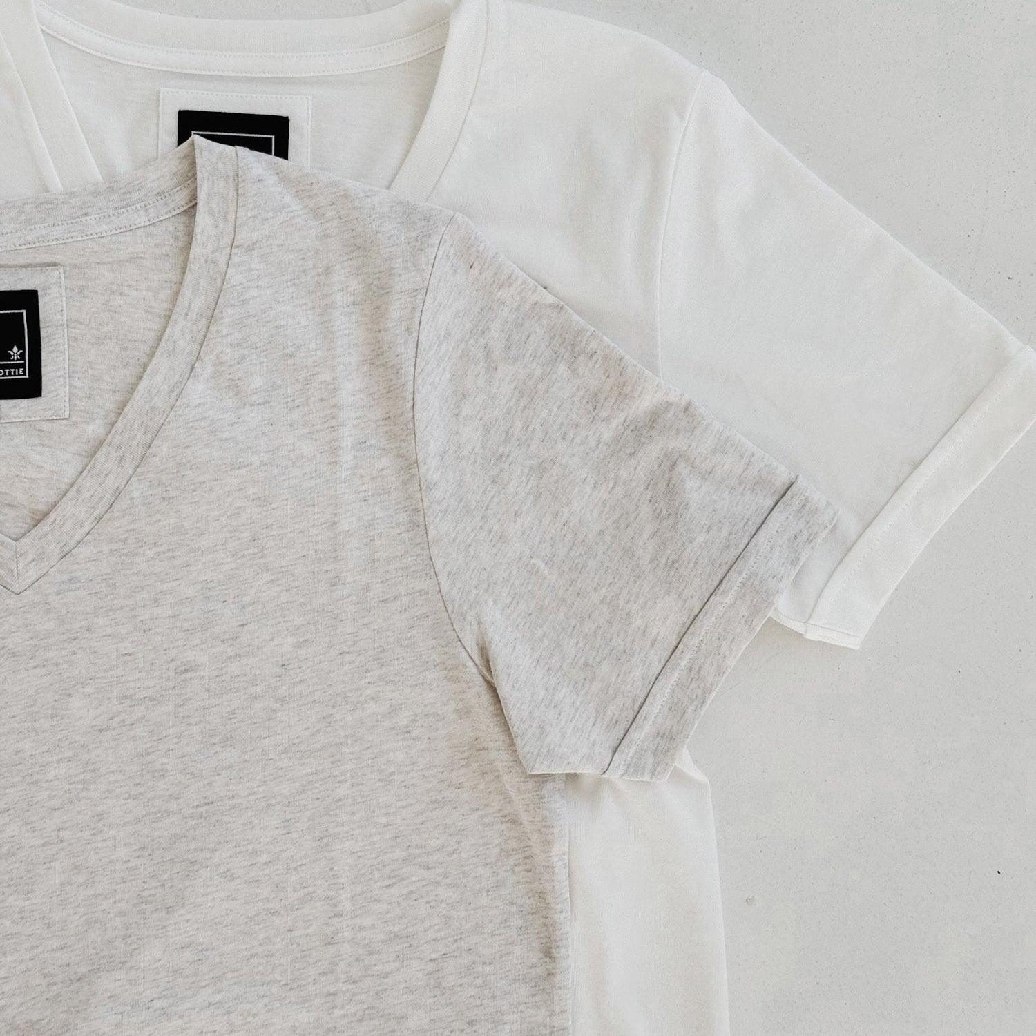 Essentials V-Neck Tee by Lily & Lottie