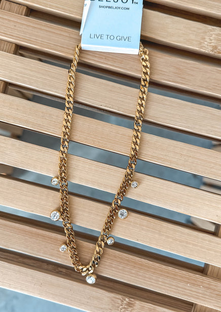 Chloe Crystal Chain Necklace