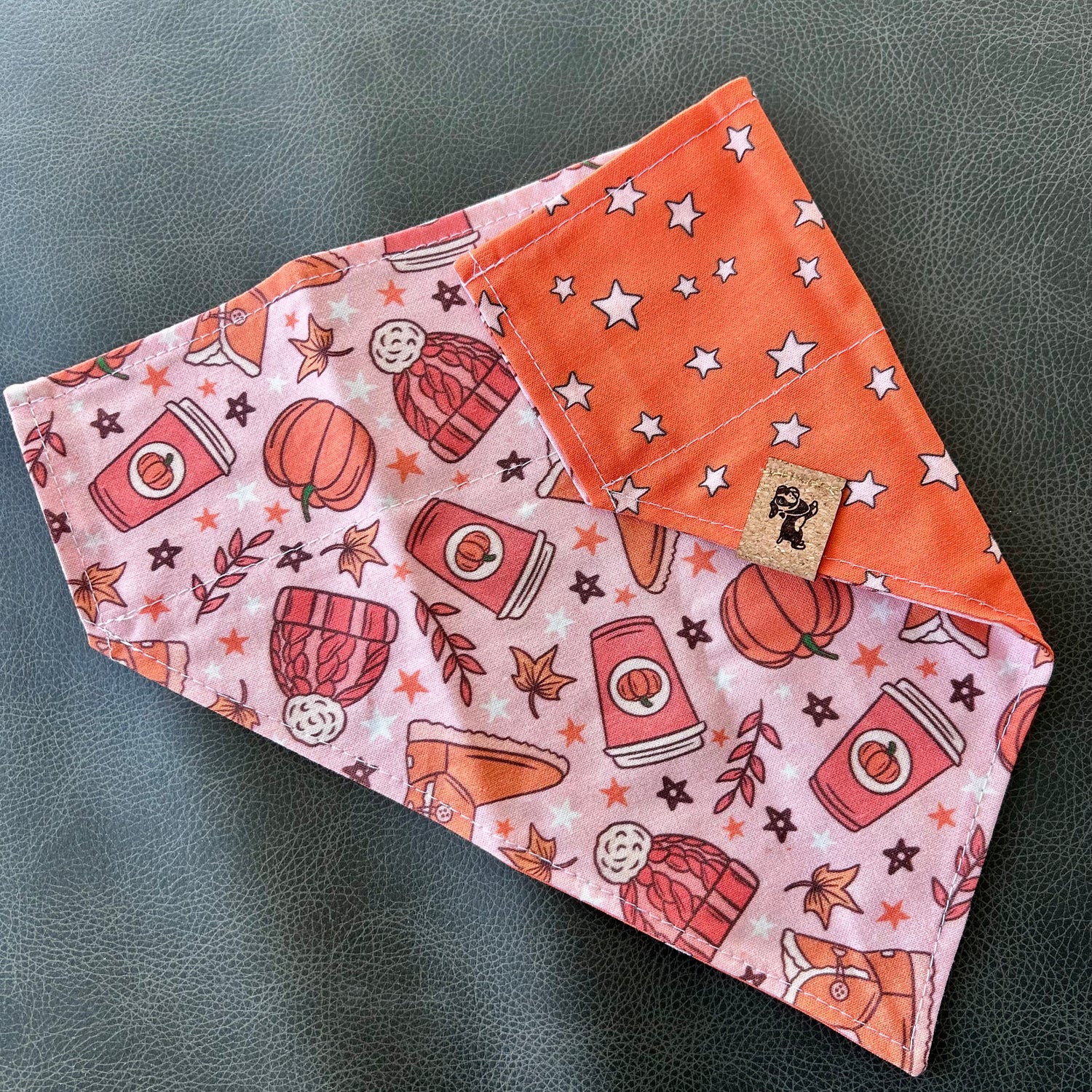 Fall Basics Reversible Dog Bandana