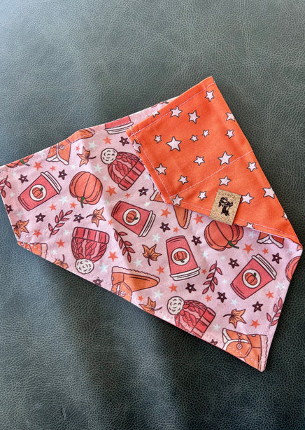 Fall Basics Reversible Dog Bandana