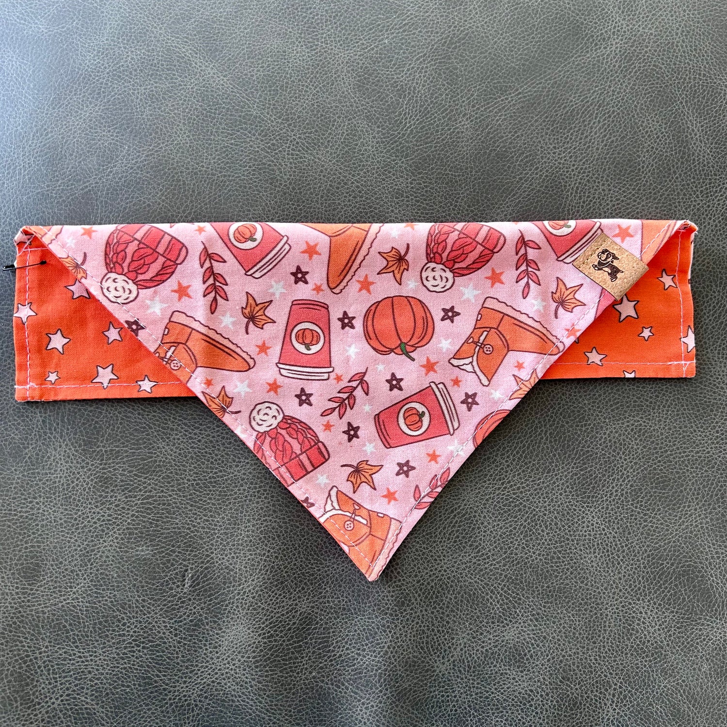 Fall Basics Reversible Dog Bandana