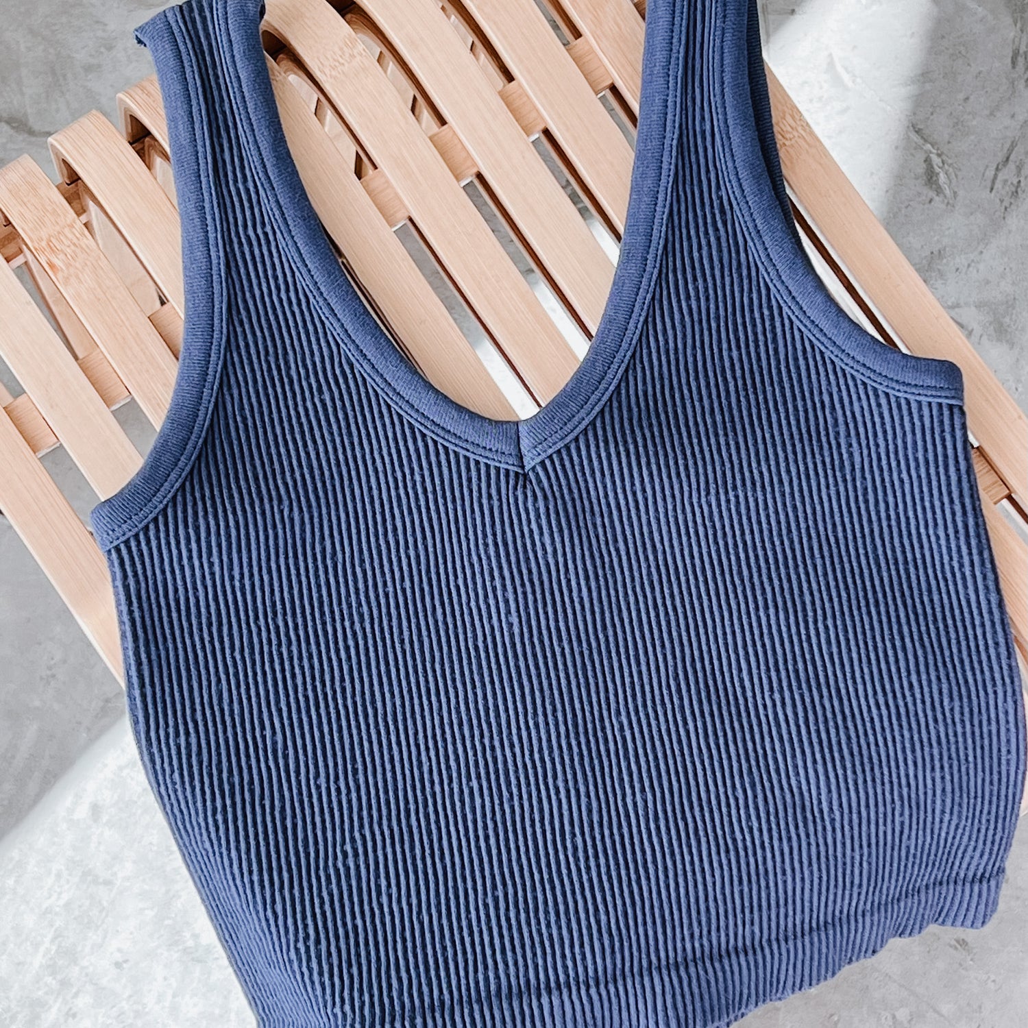 Mikee Ribbed Crop Tank