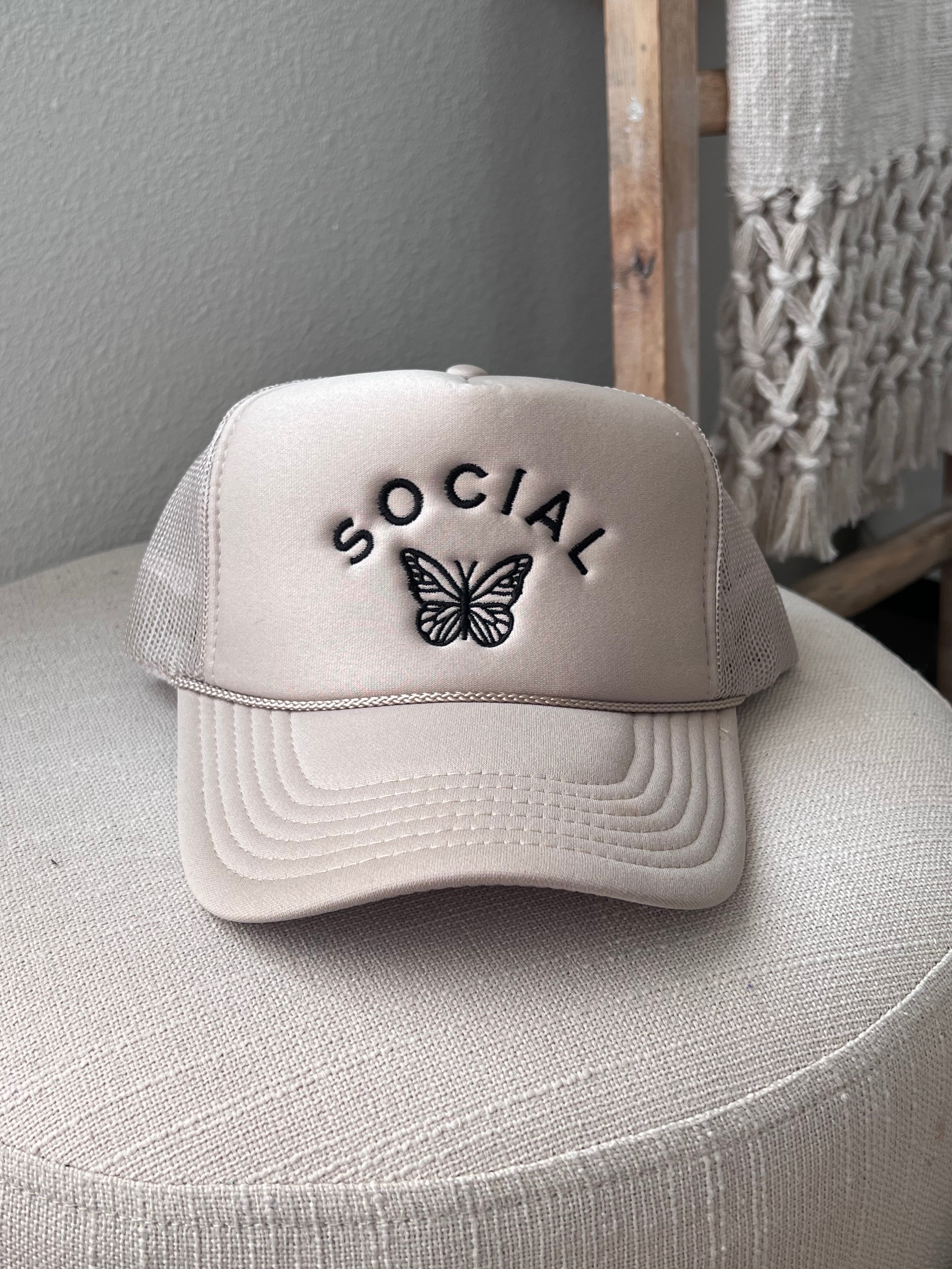 image of Social Butterfly Trucker Hat