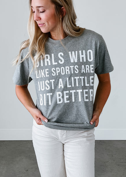 Girls Who Like Sports Tee