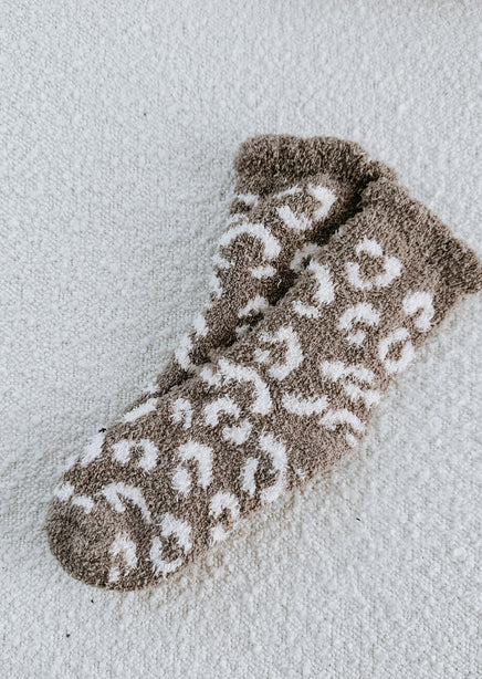 Leopard Luxe Cozy Socks