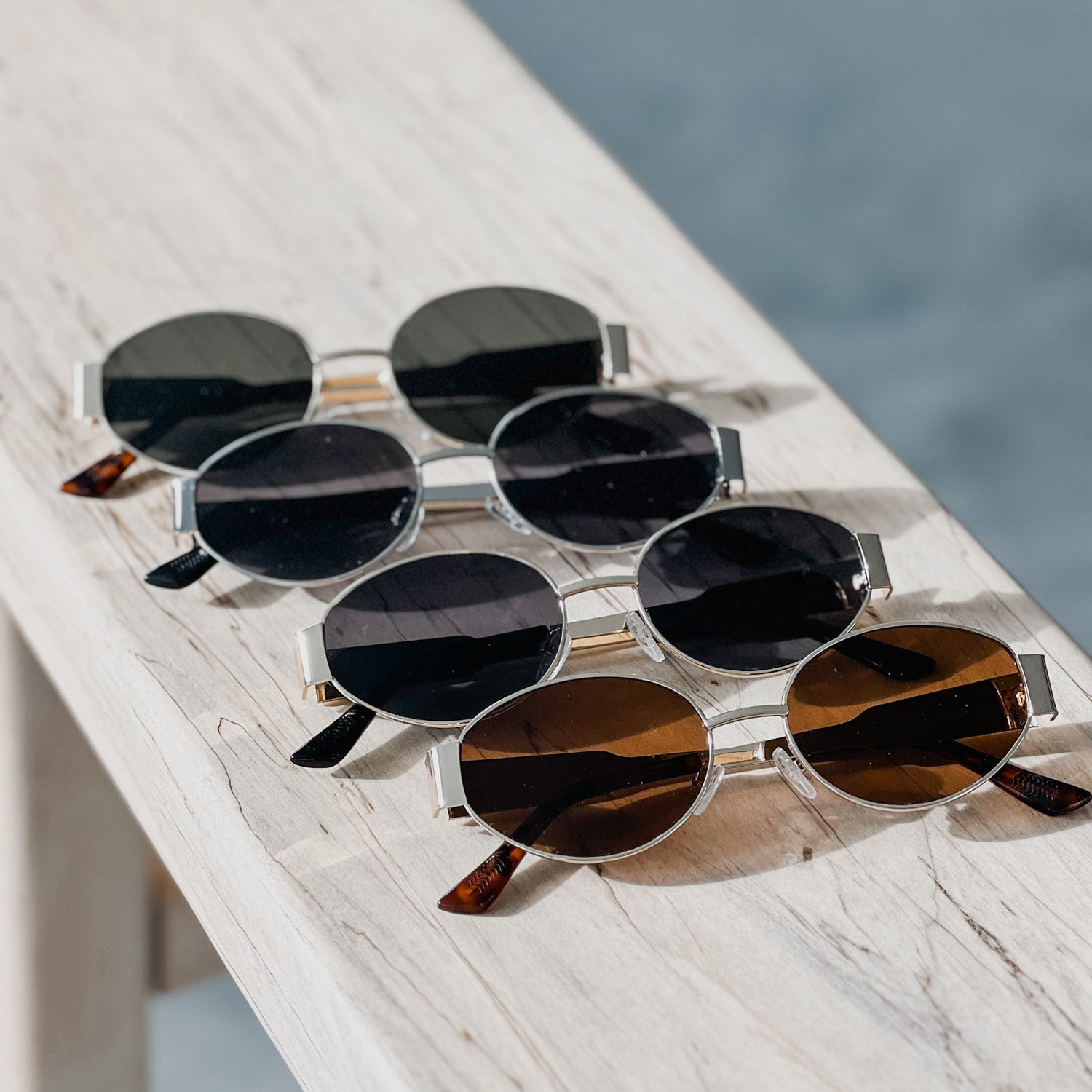 Modern Tinted Round Sunglasses