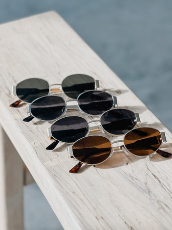 Modern Tinted Round Sunglasses