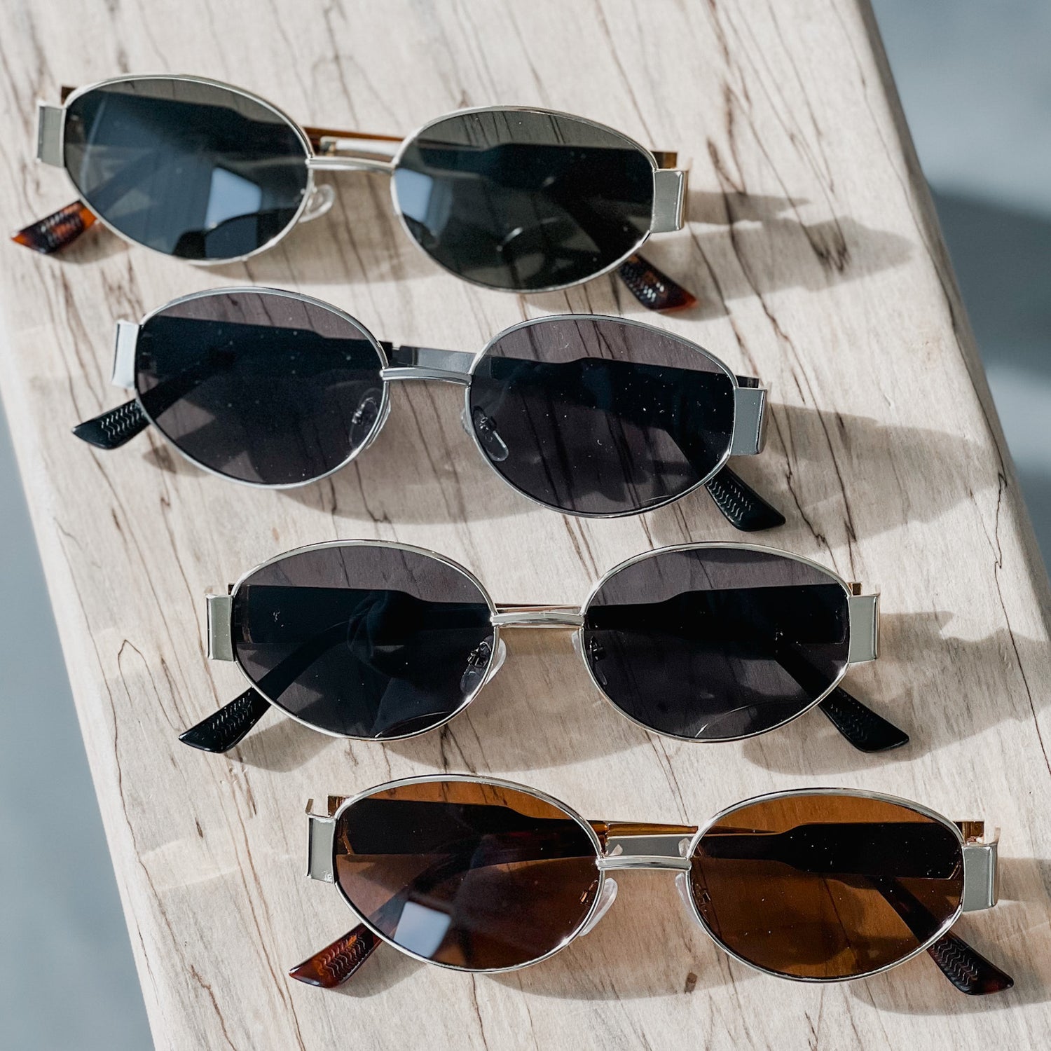 Modern Tinted Round Sunglasses