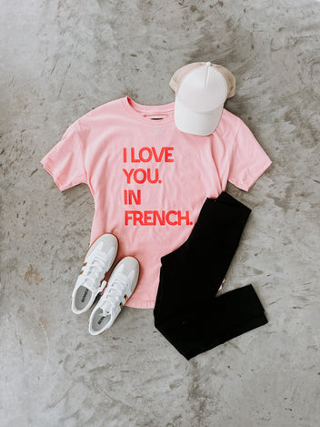 I Love You in French Graphic Tee