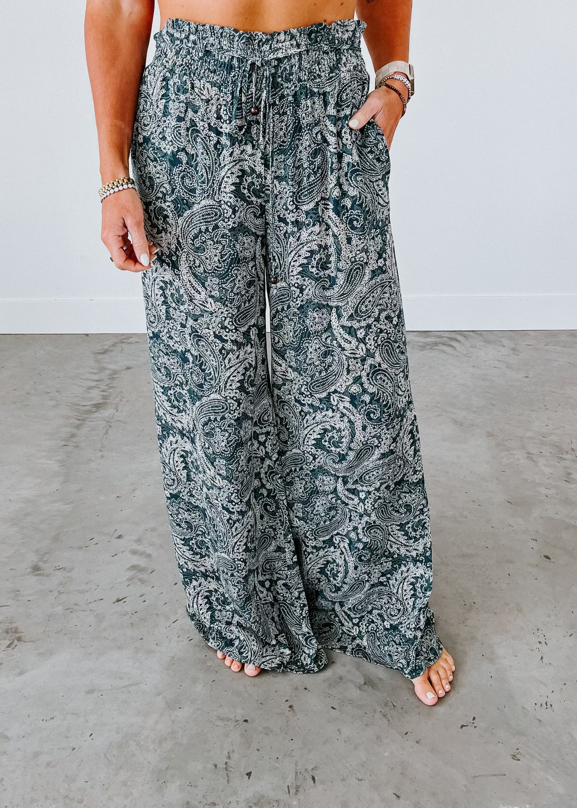 image of Jo Paisley Print Pants