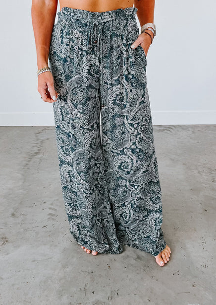 Jo Paisley Print Pants