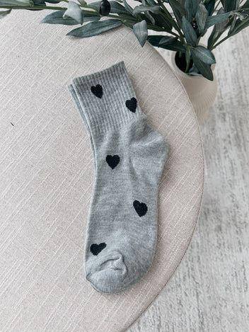 Sweet Heart Crew Socks