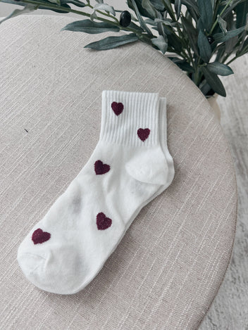 Sweet Heart Crew Socks