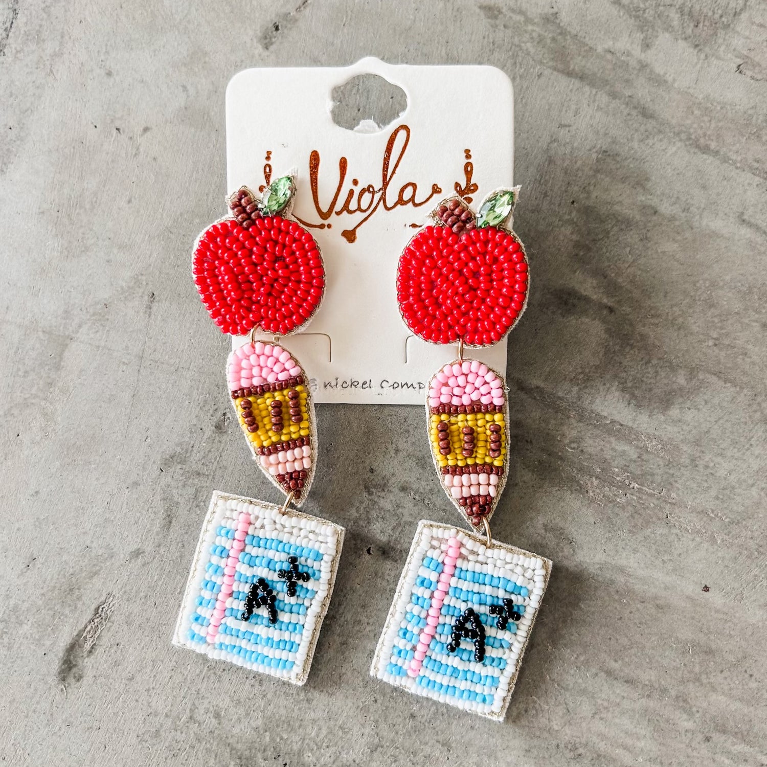 Paper and Pencil Earrings