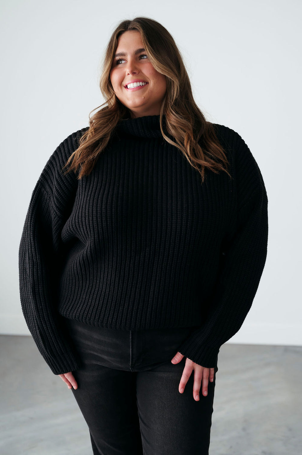 Amherst Funnel Neck Sweater by Lily and Lottie