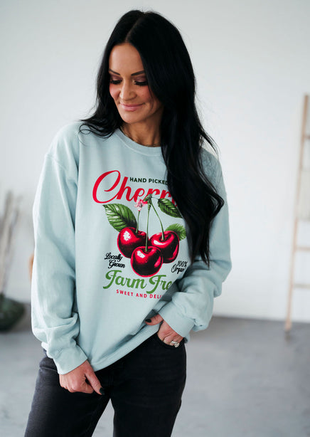 Farm Fresh Cherries Graphic Crew