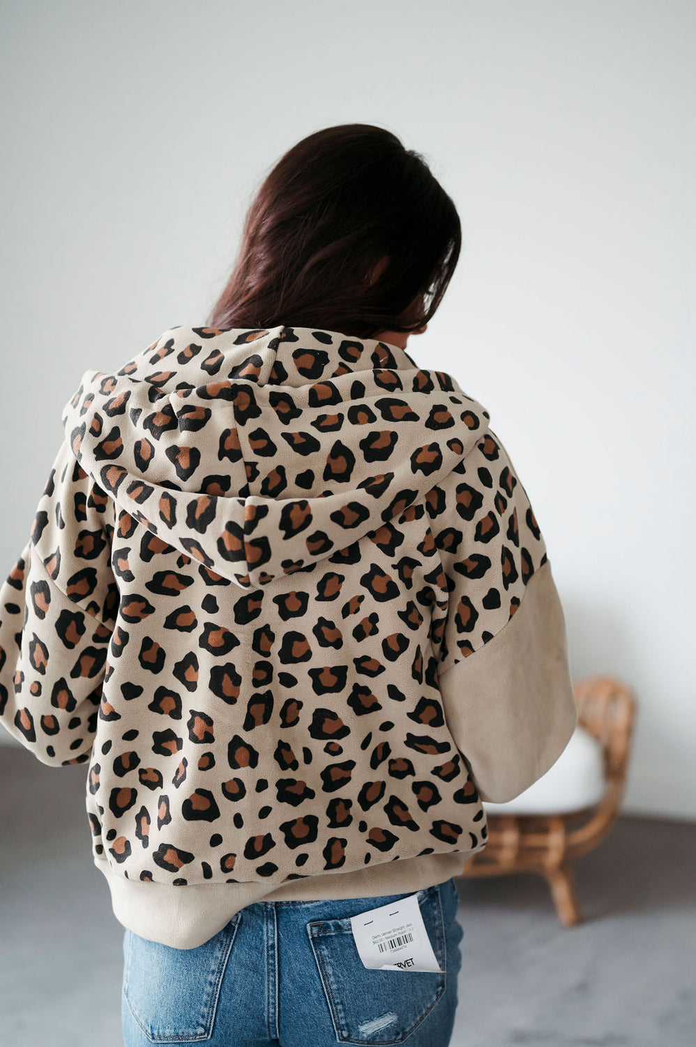 Maye Leopard Print Zip Jacket