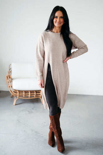 Ferrah High Slit Pullover