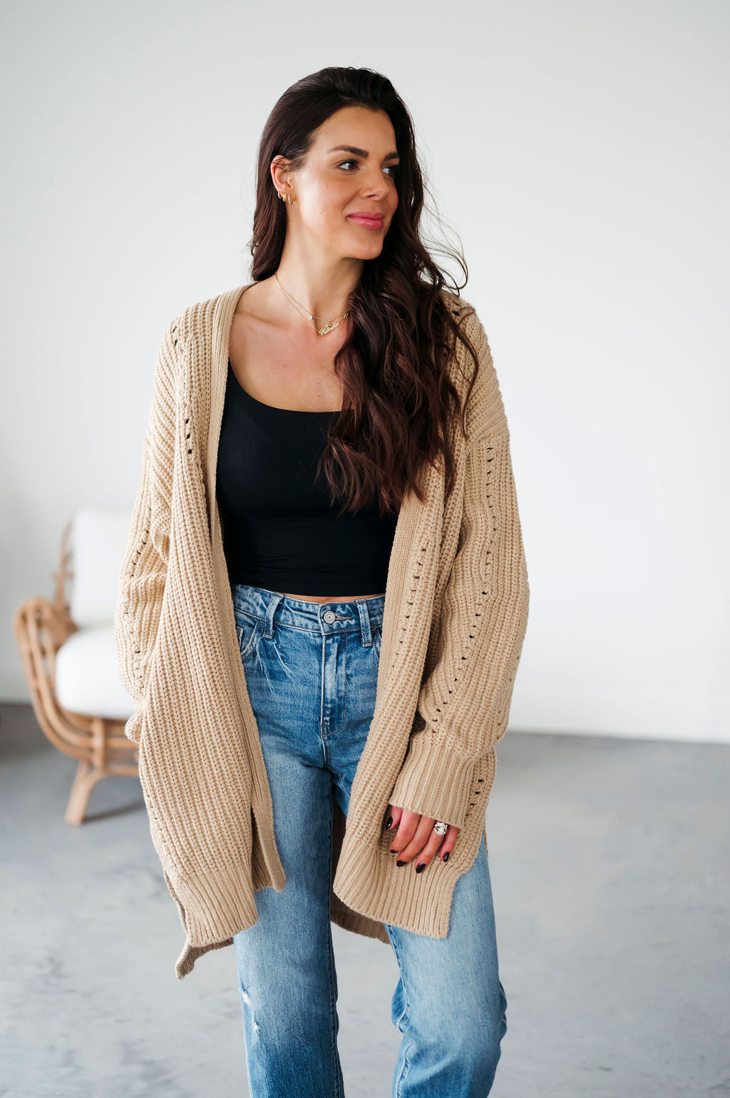 image of Shaun Oversized Knit Cardigan