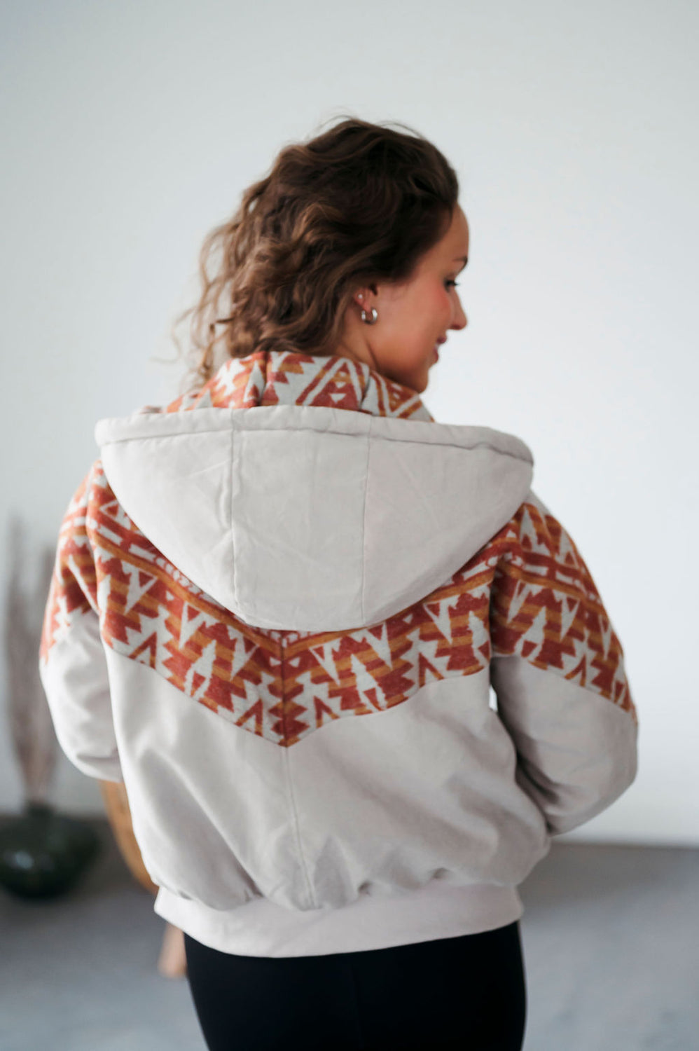 Renna Western Print Hoodie