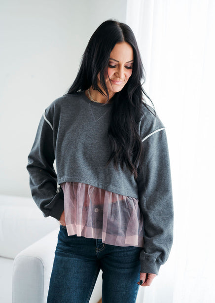 Adrienne Peplum Sweatshirt