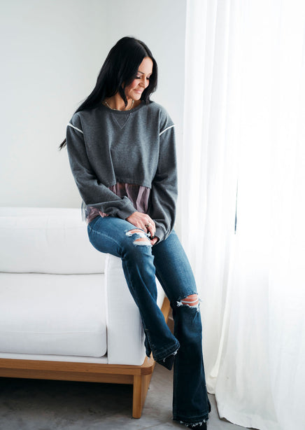 Adrienne Peplum Sweatshirt