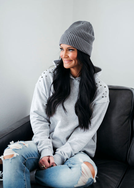 East Studded Hoodie by Lily & Lottie