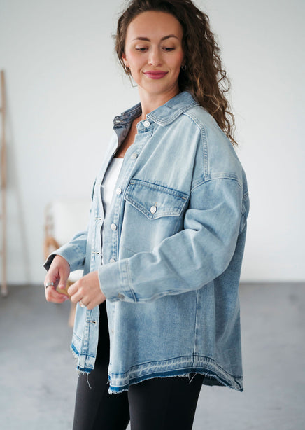 Declan Oversized Denim Shacket