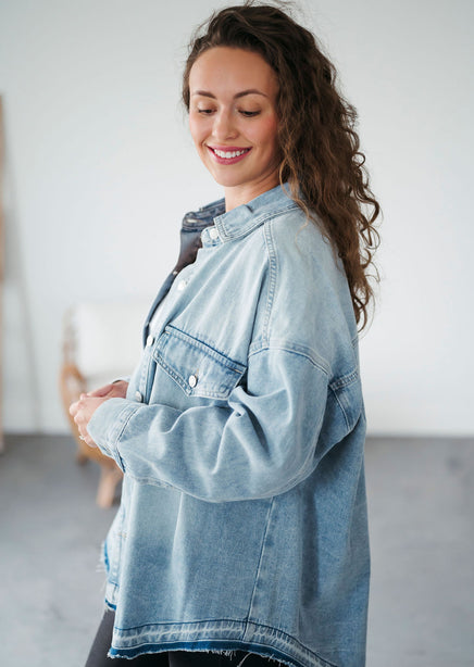 Declan Oversized Denim Shacket