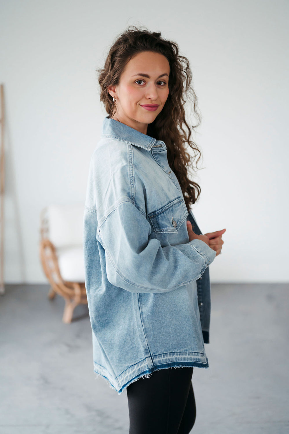 Declan Oversized Denim Shacket