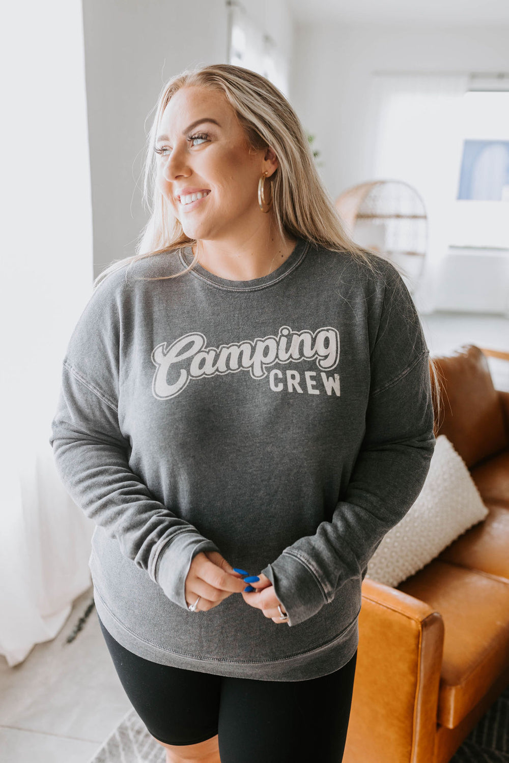 Camping Crew Graphic Sweatshirt