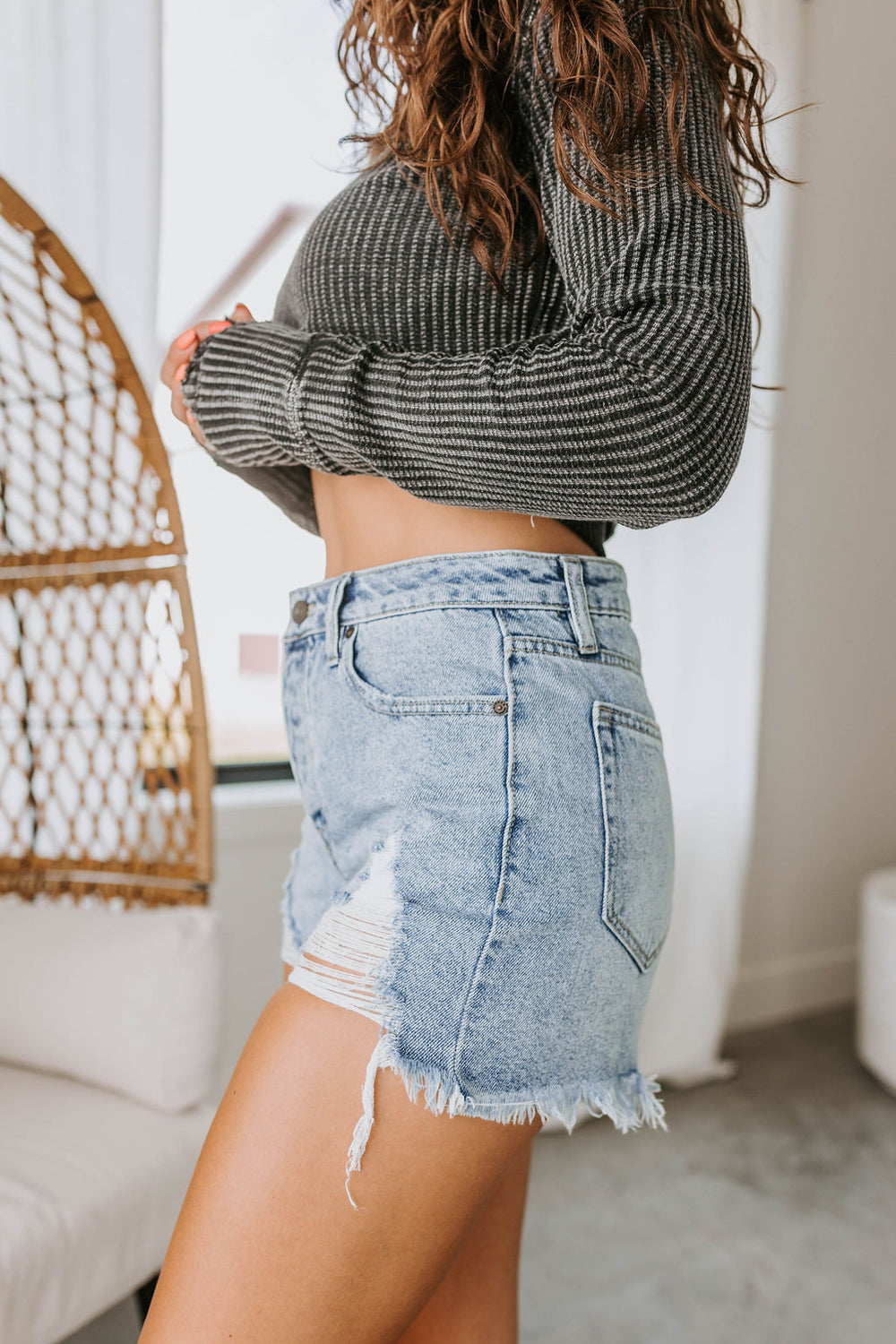 Mayla Distressed Shorts