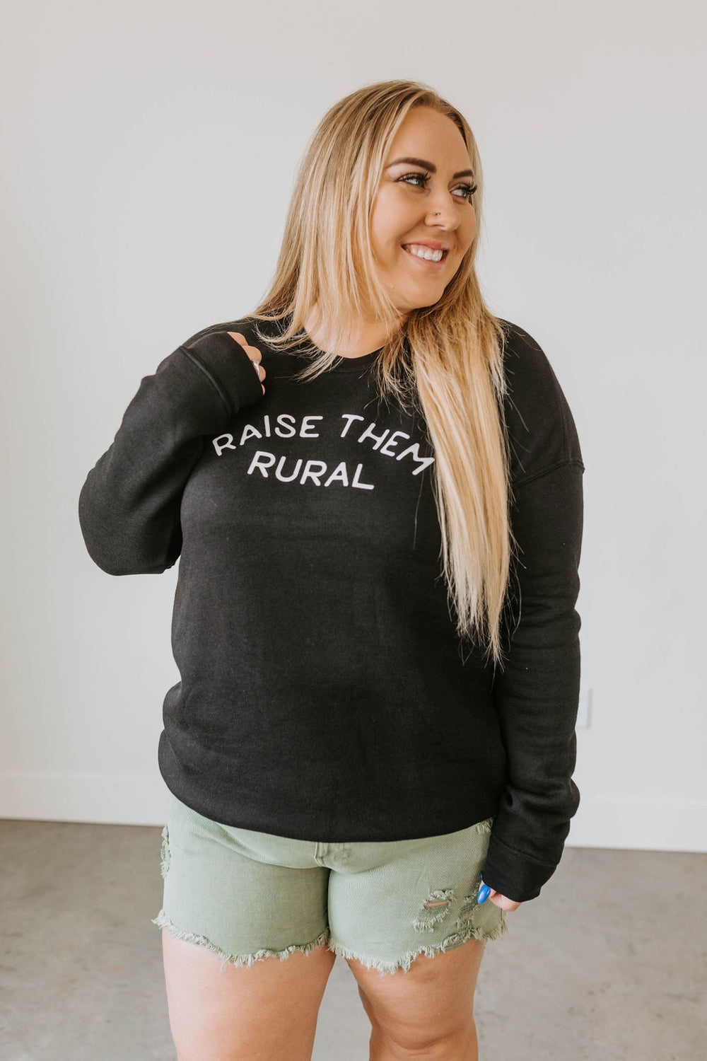 Curvy Raise Them Rural Sweatshirt