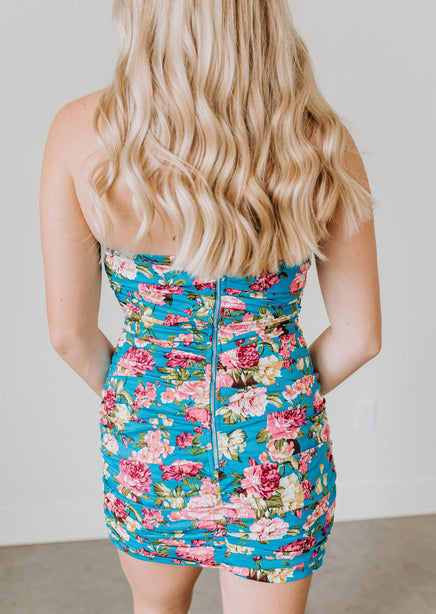 Giselle Floral Ruched Dress