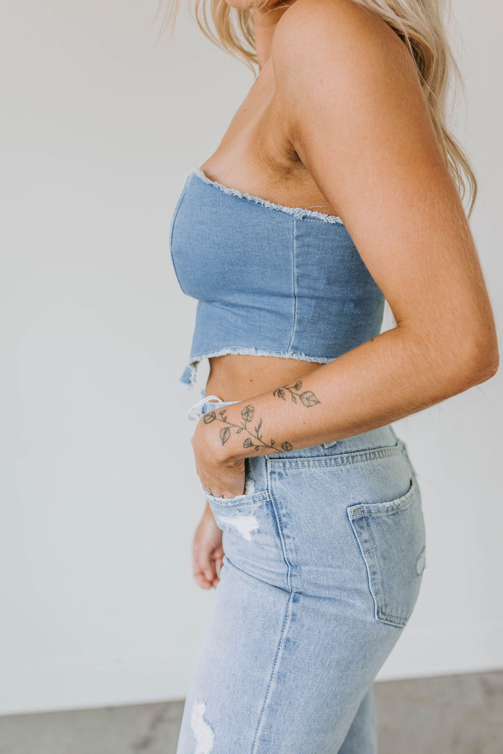 Marcella Denim Top