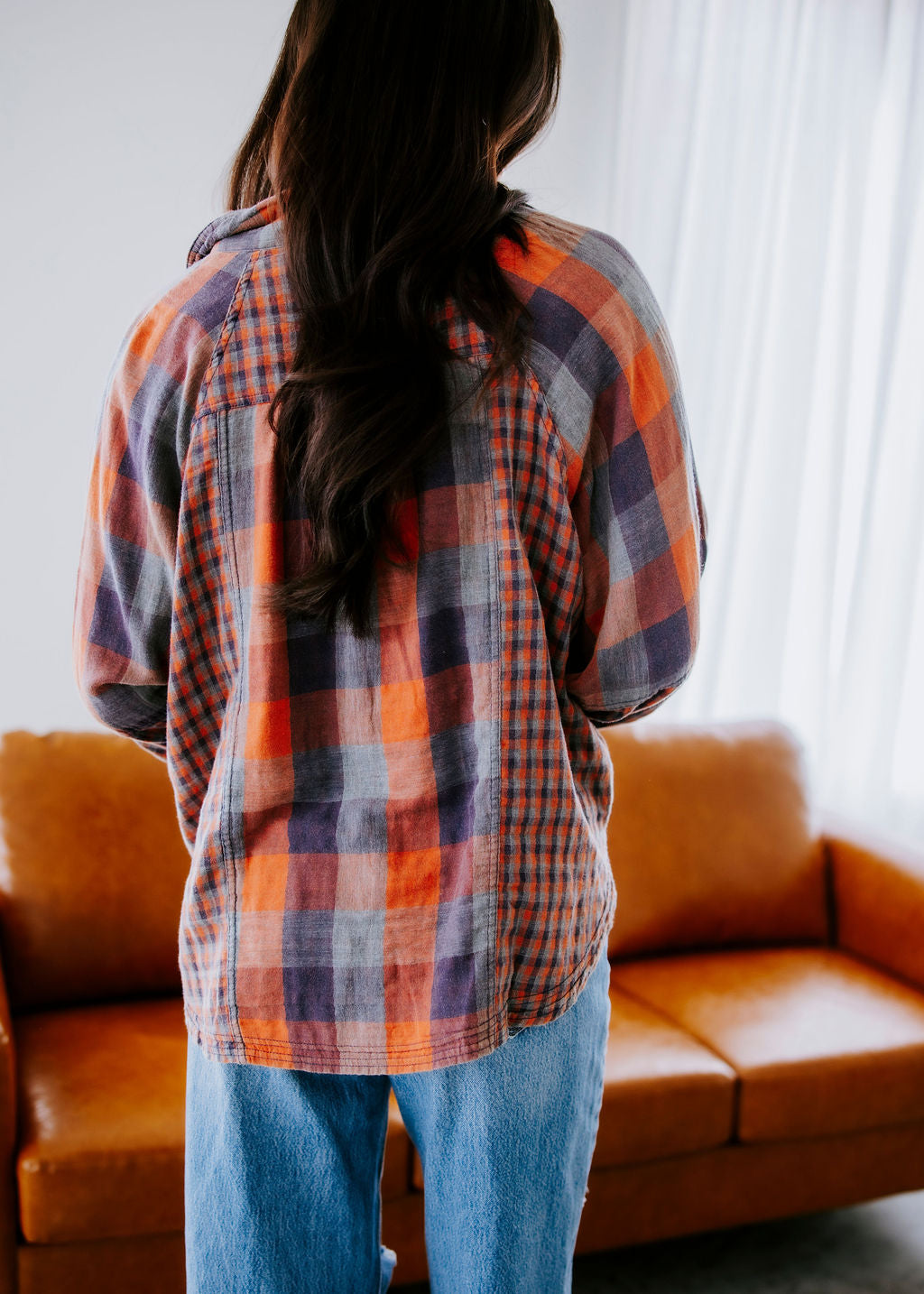 Starla Plaid Button Down Top