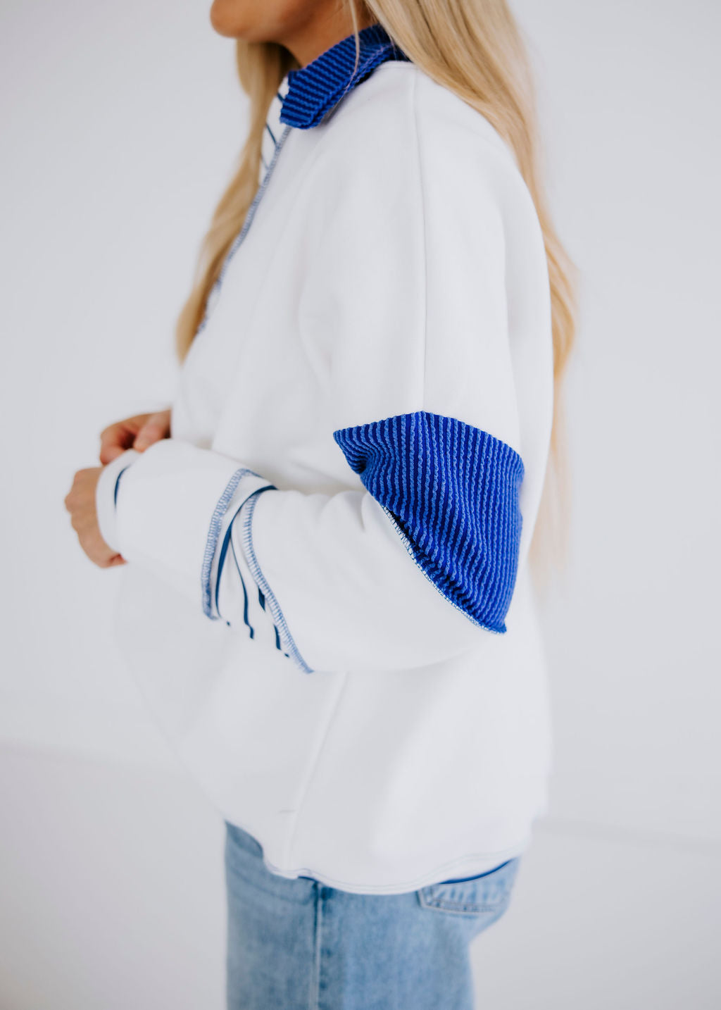 Bryar Contrast Stripe Pullover