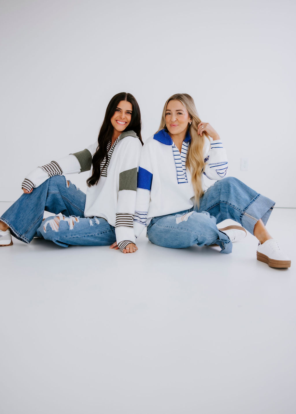 Bryar Contrast Stripe Pullover