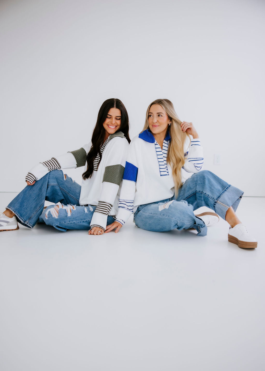 Bryar Contrast Stripe Pullover