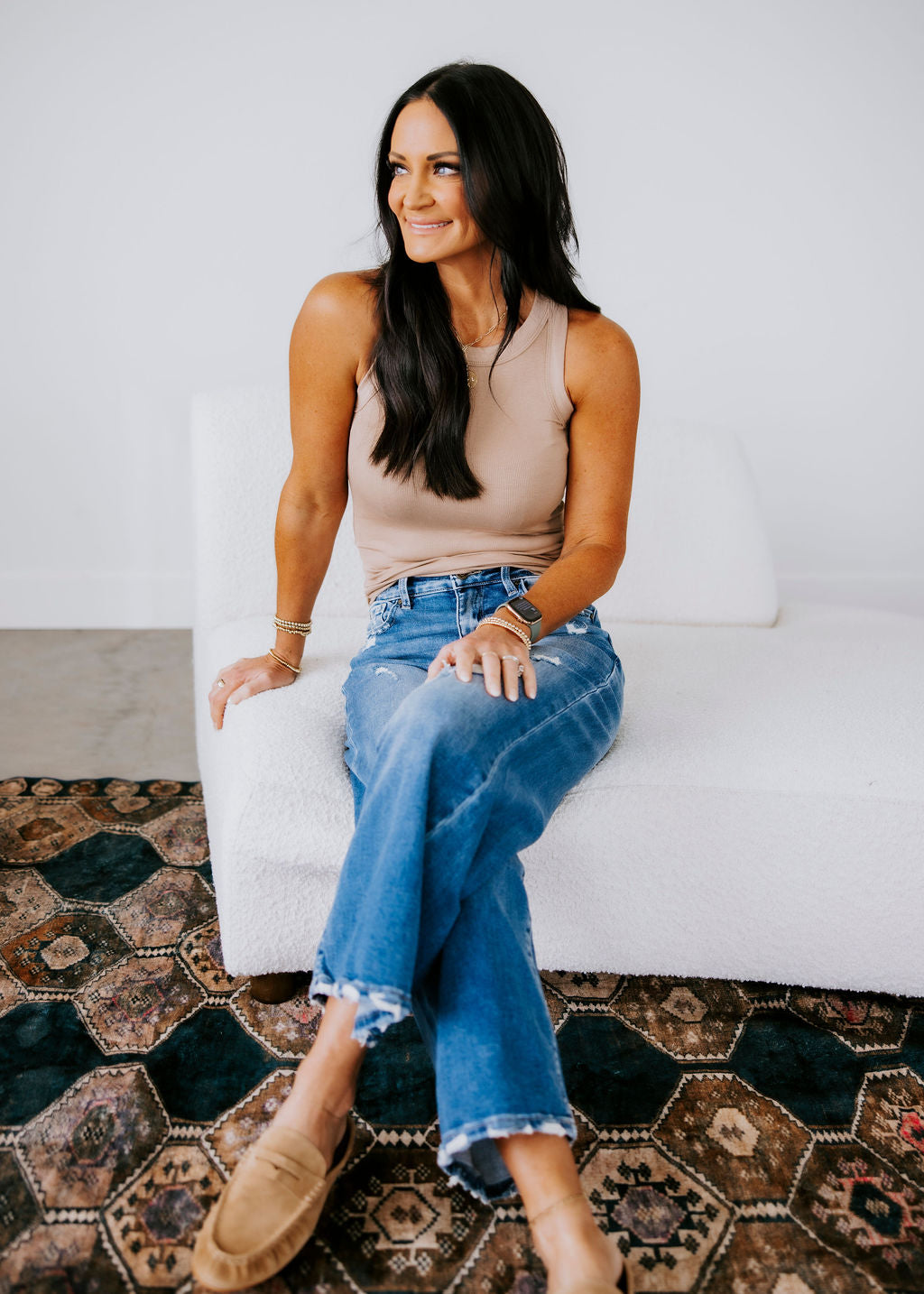 Keldon Petra Crop Wide Leg Jeans