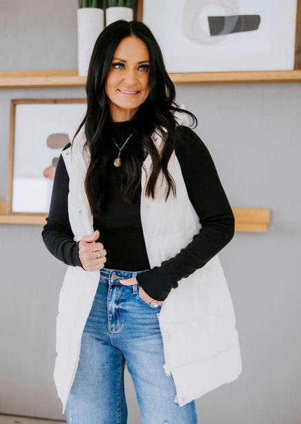 Madison Hooded Puffer Vest product view