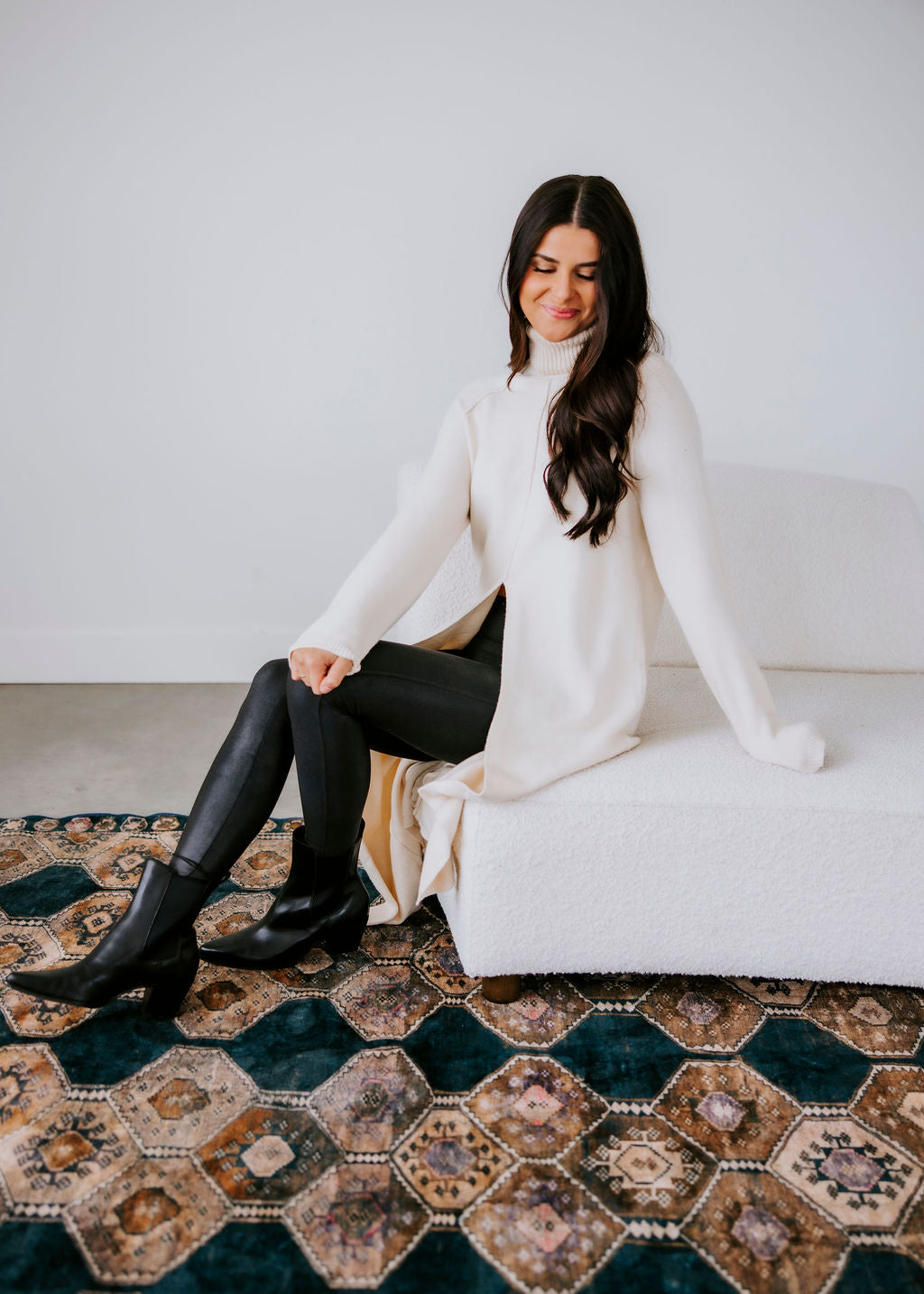 Lizbeth High Slit Sweater