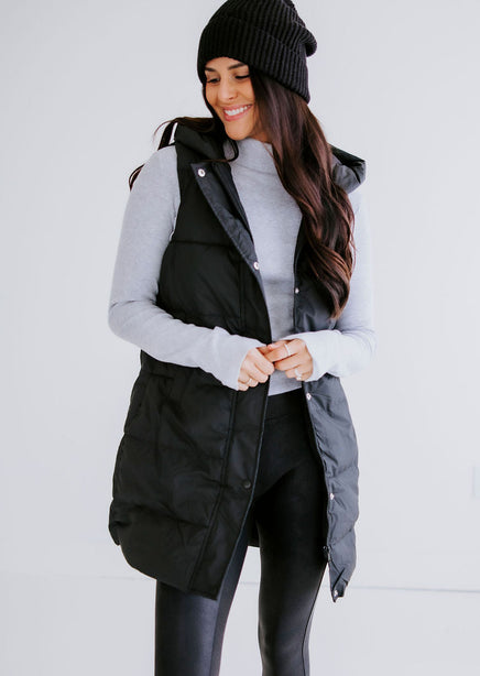 Madison Hooded Puffer Vest product view