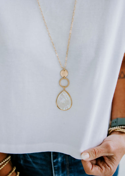 Mother of Pearl Pendant Necklace product view