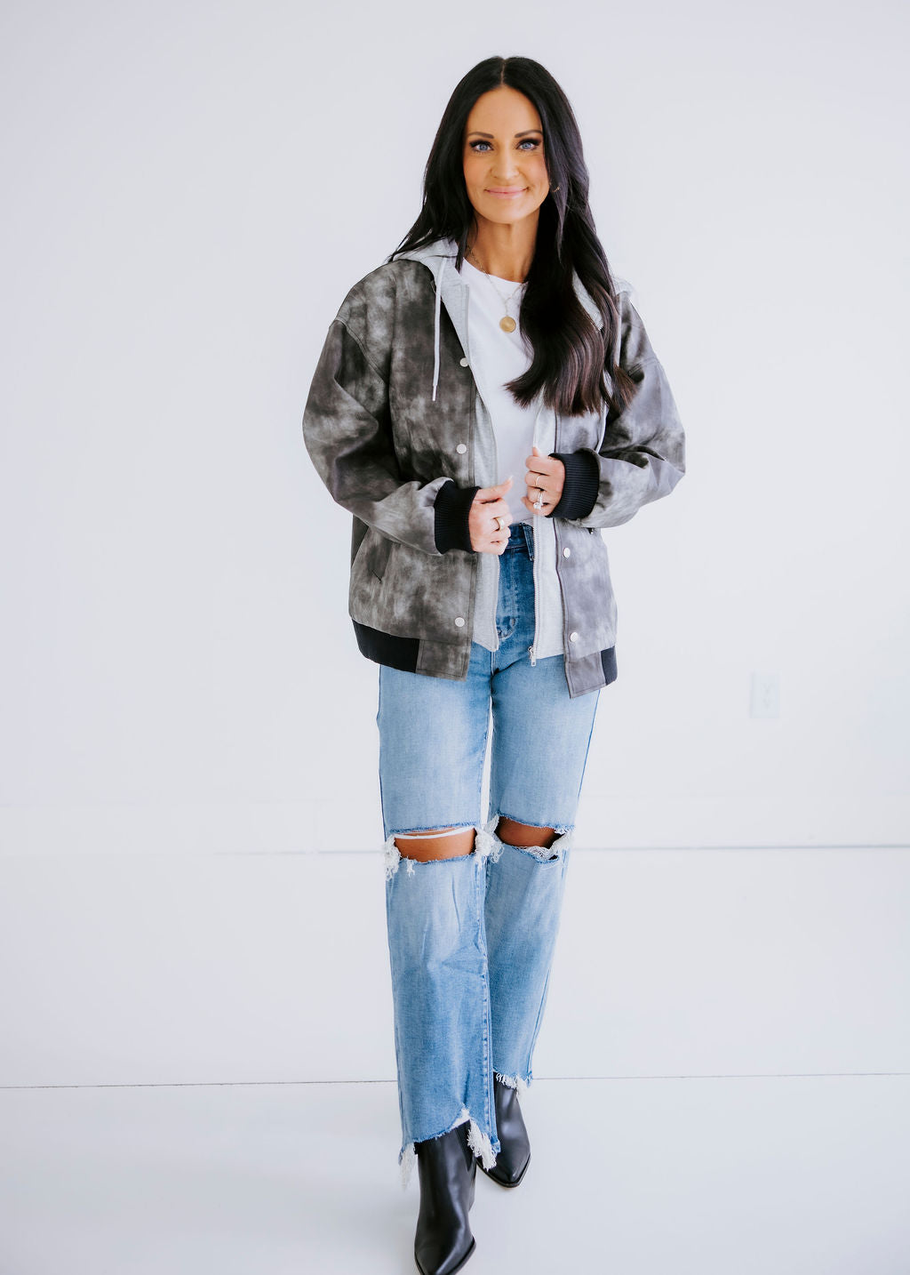 Best of Both Hooded Bomber Jacket